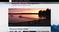 Desktop Screenshot of lakesiderentalmanagement.com