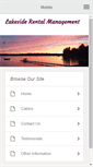 Mobile Screenshot of lakesiderentalmanagement.com